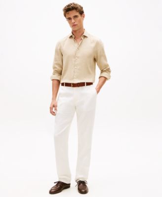 Men's Denton Sorona Linen Straight-Fit Pants