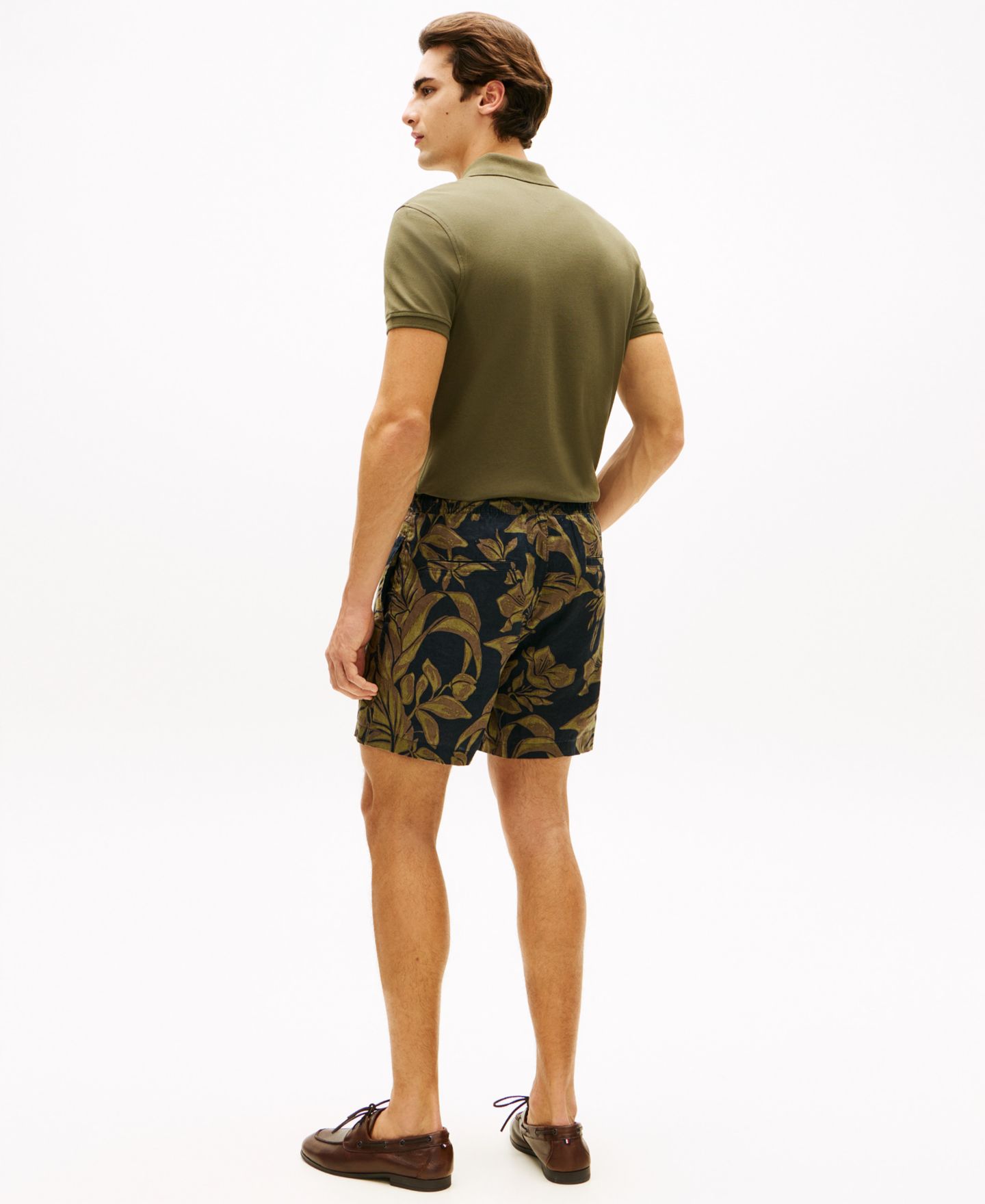 Мужские шорты Tommy Hilfiger Dover 6" Regular-Fit Linen Floral, цвет: Тёмный ночной тёмно-синий — фото 4