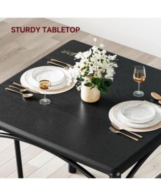 Dining Table Set for 2 Kitchen Table and Chairs for 2 with Upholstered Chairs 3 Piece Dining Room Table Set Square Kitchen Table Set