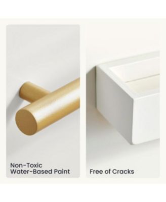 Play Kitchen Accessories – Play Kitchen Fridge: Wooden Cabinet Refrigerator for Kids