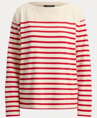 Women's Boat Neck Long-Sleeve Top