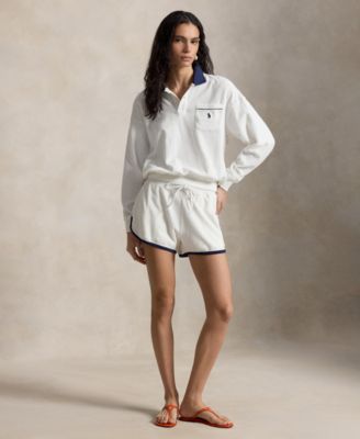 Women's Long-Sleeve Collared Polo Shirt