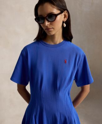 Women's Crewneck Fit & Flare T-Shirt Dress