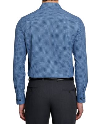Men's Performance Stretch Tile Print Dress Shirt