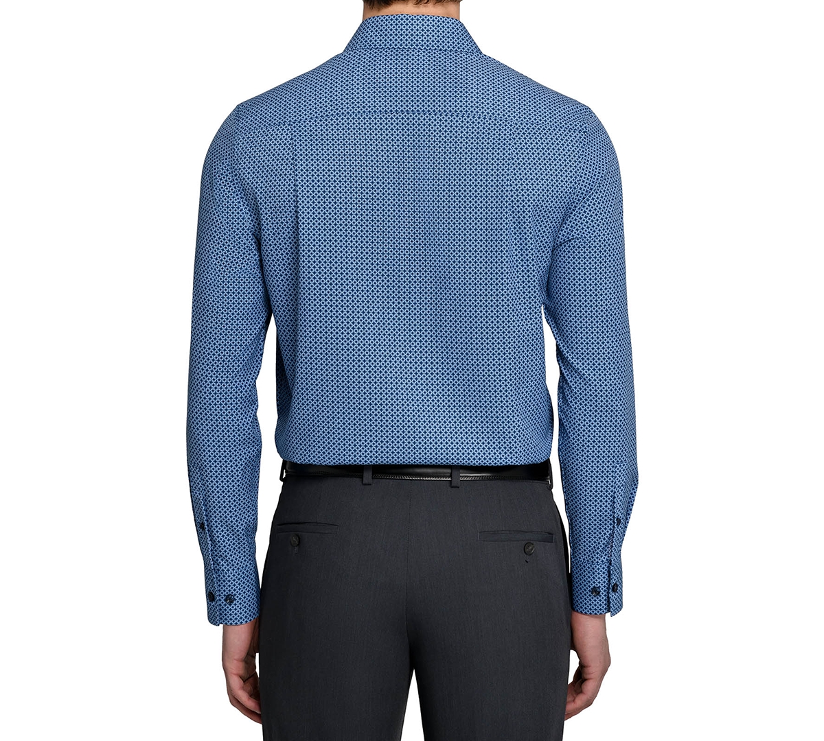 ConStruct Men's Performance Stretch Tile Print Dress Shirt