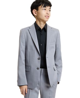 Boys' 8-20 Button Front Jacket and Pants, 2-Piece Set