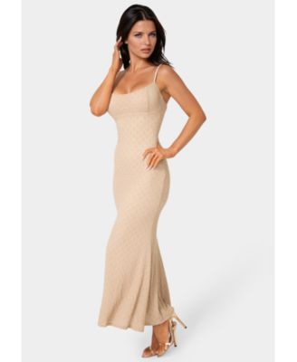 Womens Floral Lace Bodycon Maxi Dress