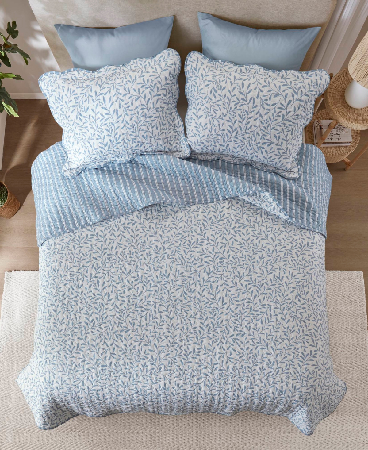 Madison Park Darcy Print 3-Pc. Quilt Set, Full/Queen