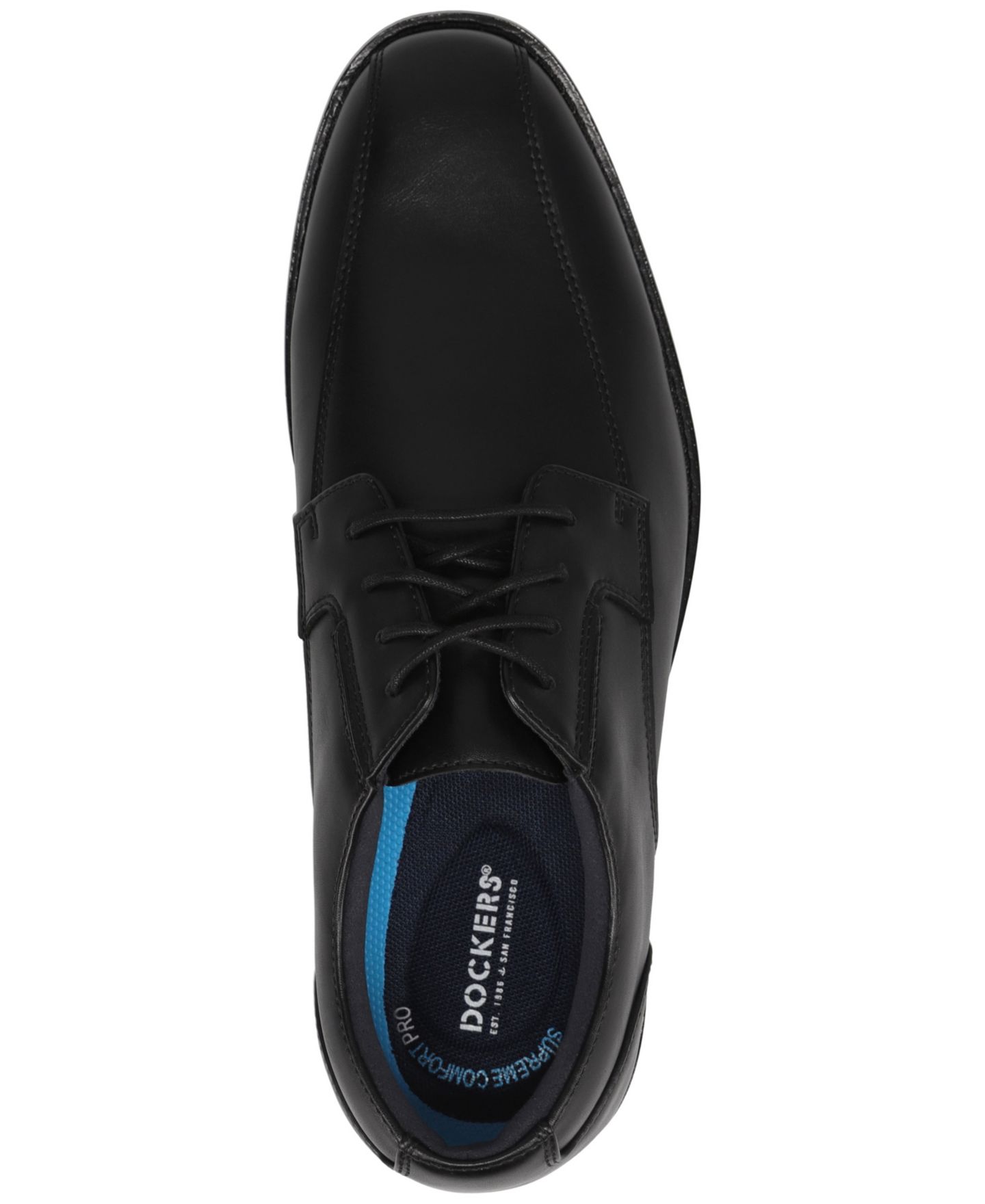 Мужские туфли Dockers Bainbridge Lace-Up Oxford Dress Shoes, цвет: Чёрный — фото 4