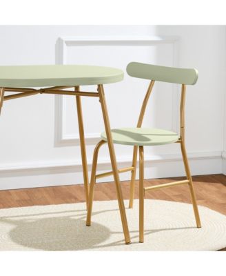 3-Piece Oval Dining Table Set, Modern Small Kitchen Dinette w/ 2 Chairs