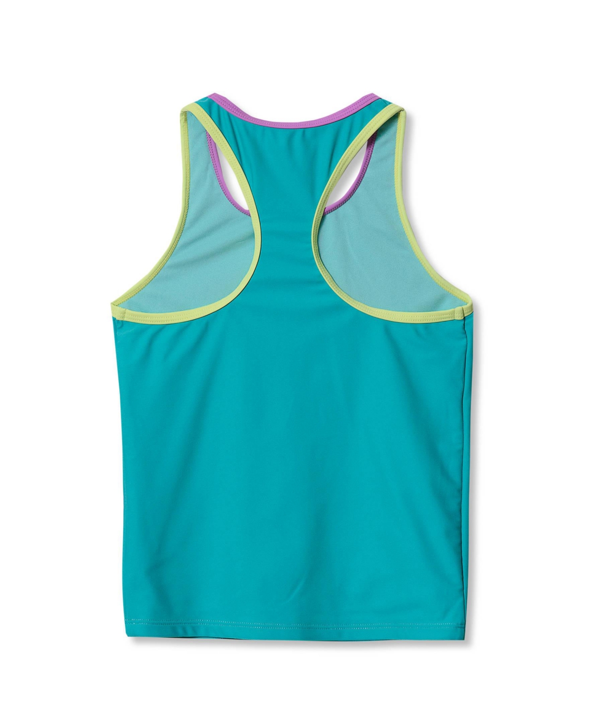 Lands' End Girls Chlorine Resistant Racer Back Tankini Swim Top