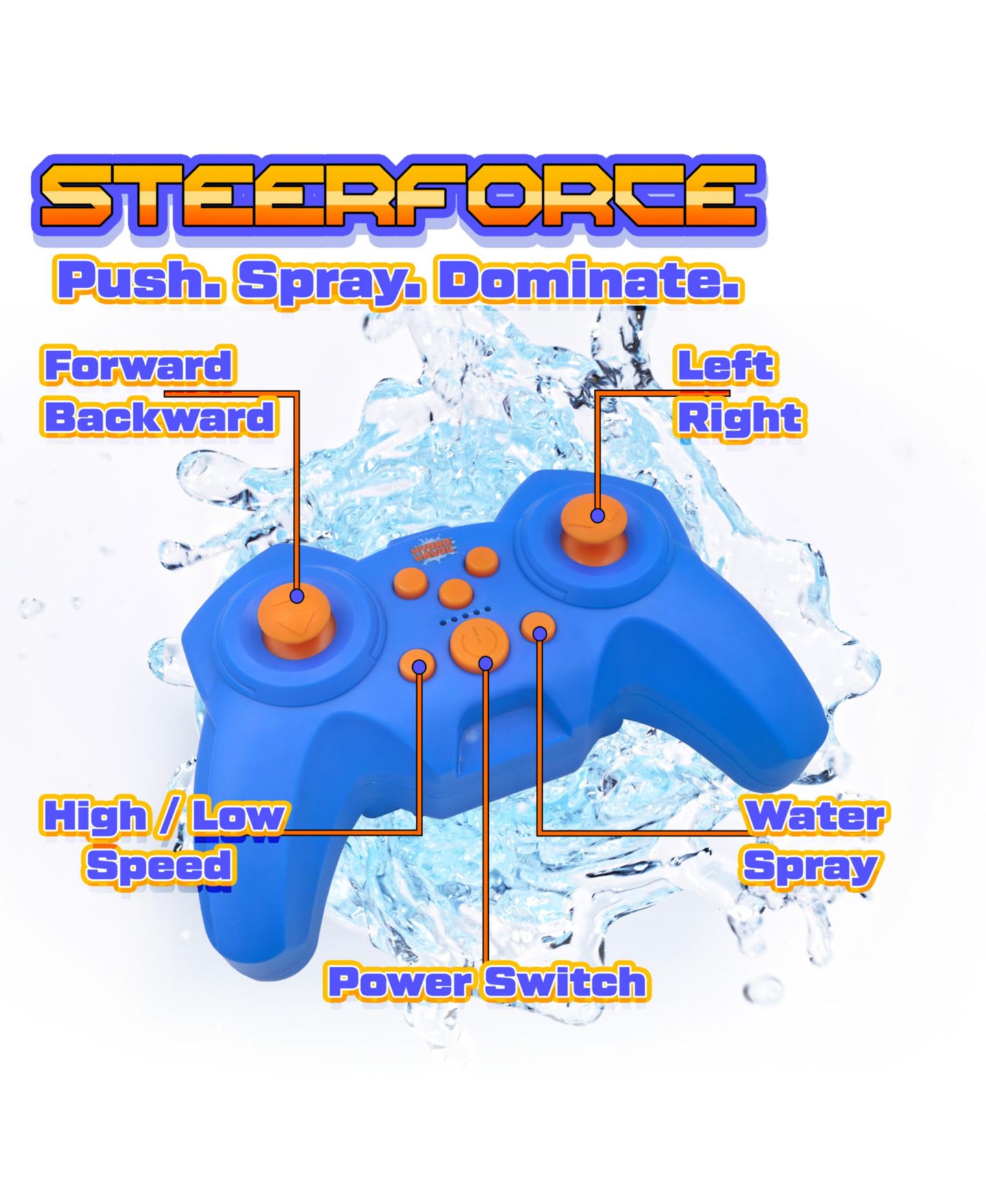 Детская игрушка USA Toyz Hydro Havoc Amphibious Water Cannon Remote Control Monster Truck — фото 4