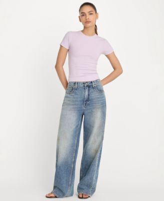 Women's Super Stretch Crewneck T-Shirt, Regular & Plus Size