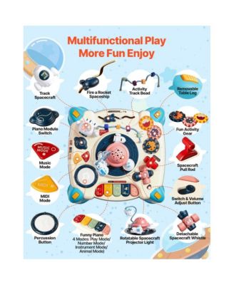 Baby Spacecraft Activity Table for 6+ Months with Music & Lights