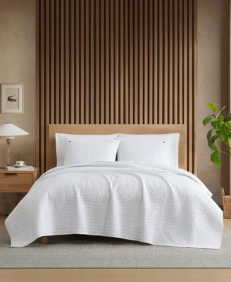 Croc Scale Cotton 3-Pc. Quilt Set, Full/Queen