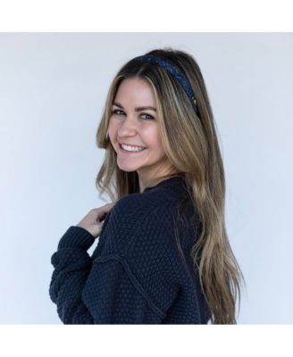 Women's Classic Thin Padded Headband - Dark Wash Stars