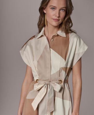 Women's Collared Neck Shirt Dress