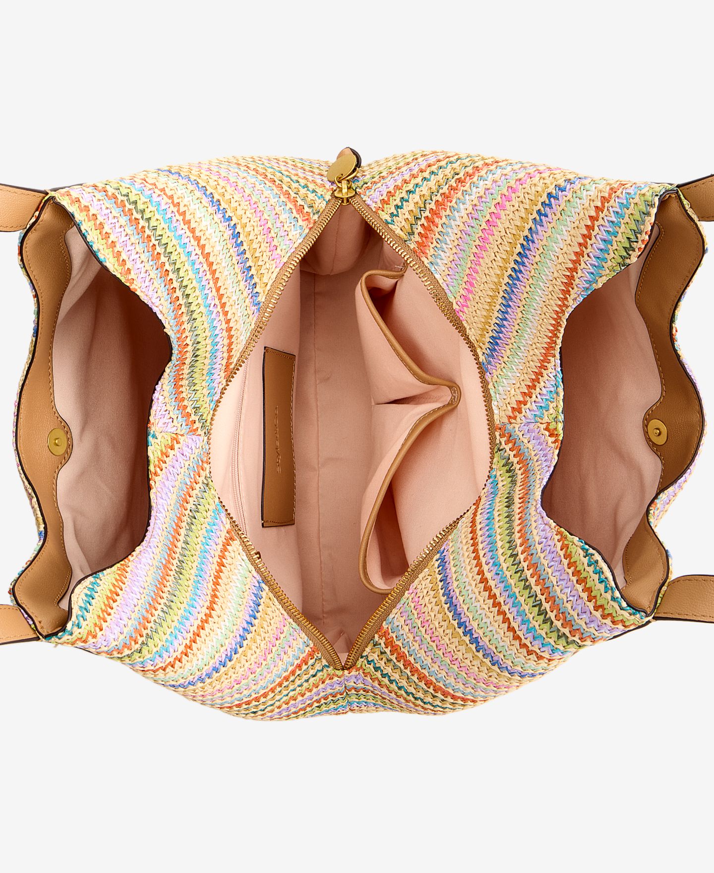 Женская сумка Style & Co Classic Straw 4-Poster Tote, цвет: Разноцветный — фото 4