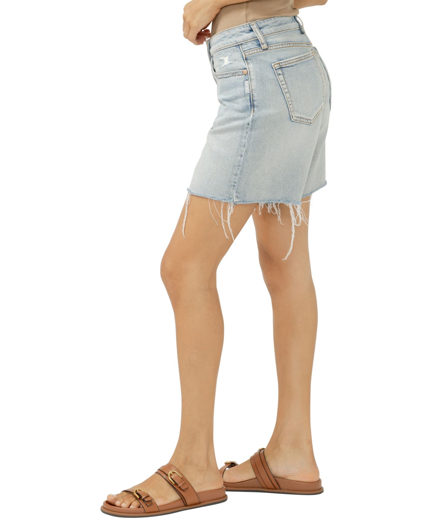 Женские шорты Silver Jeans Co. Suki Mid-Rise Long, цвет: Palma — фото 2