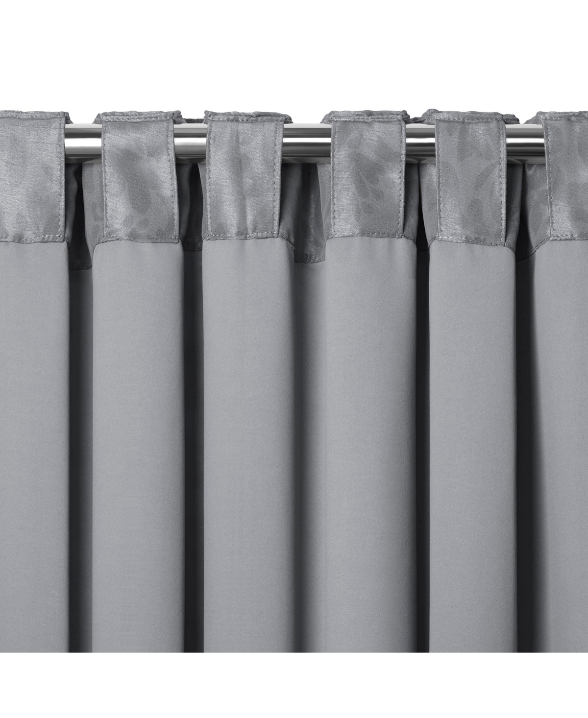 Elrene Home Fashions Antonia Damask Print Blackout Window Curtain