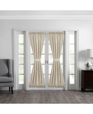Colette Faux Silk French Door Window Panel
