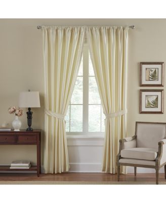 Versailles Faux Silk Blackout Window Curtain