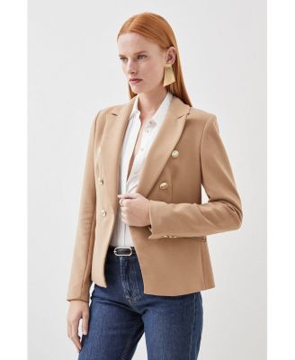 Women's Tailored Button Military Blazer