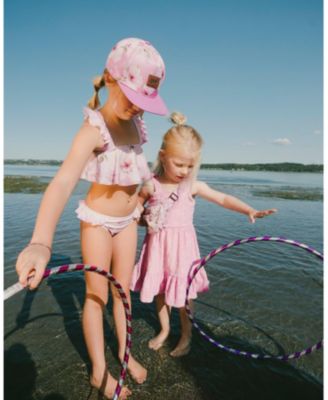 Girls' Flower Print Cap