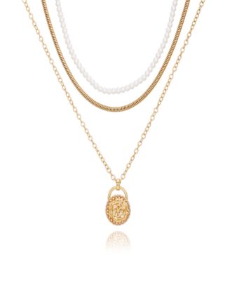 Multi-Layer Imitation Pearl Chain Necklace