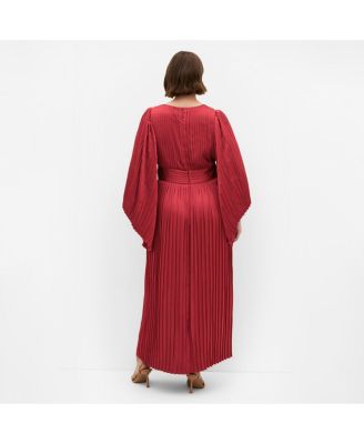Women's Plus Size Carmina Pleat Maxi Dress