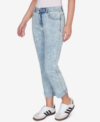 Plus Size Comfort Waist Stretch Denim Girlfriend Jeans