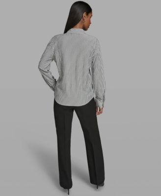 Women's Button-Front Collared Shirt