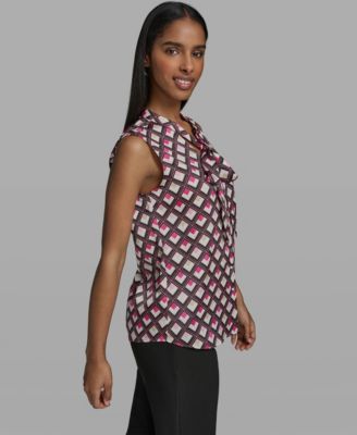 Women's V-Neck Woven Blouse