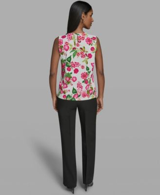 Women's Crewneck Woven Top