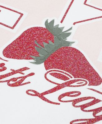 Girls' Strawberry Pull-On Hoodie