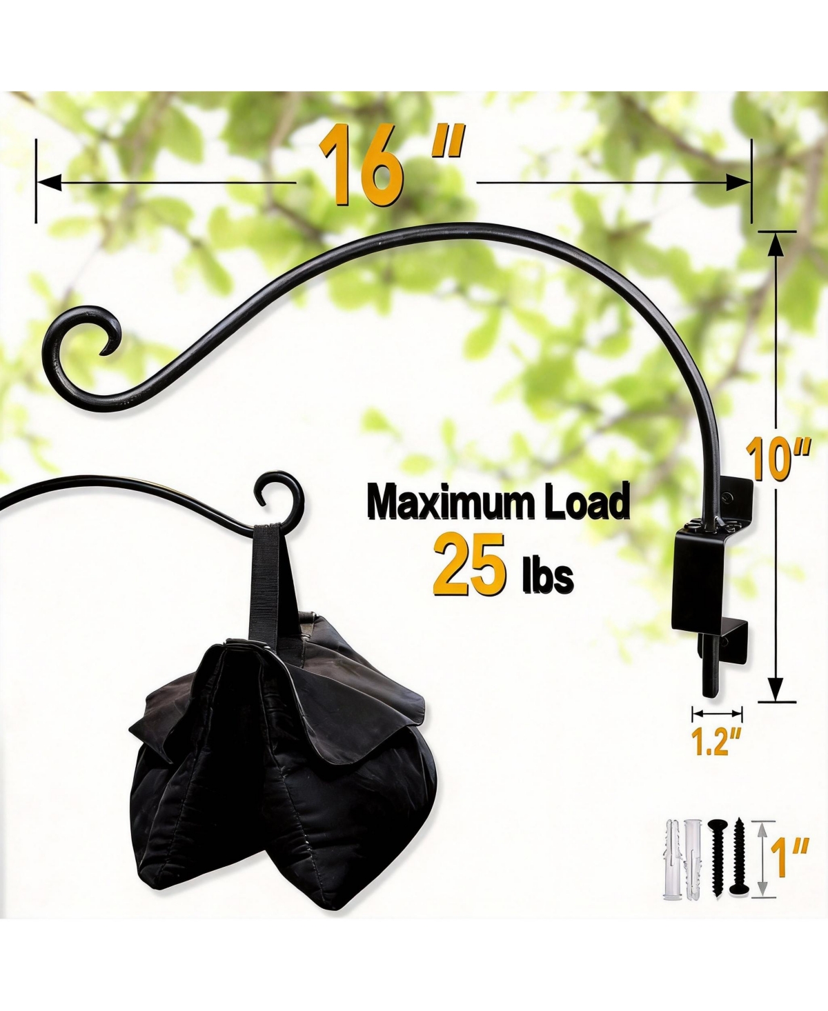 Yigii Swivel Plant Hook for Bird Feeders & Hanging Baskets
