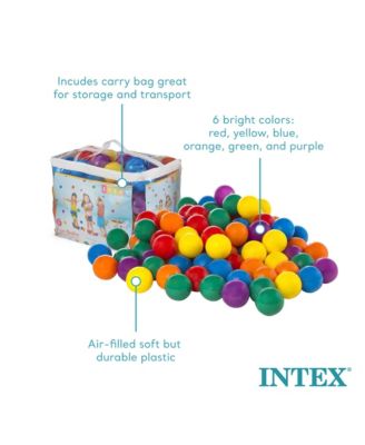 100-Pack Large Plastic Multi-Colored Fun Ballz For Ball Pits Bounce House