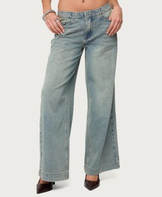 Women's Saffie No Waistaband Low Rise Baggy Jeans