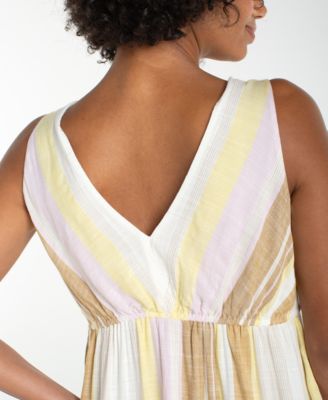 Women's V-Neck Asymmetrical Hem Dress