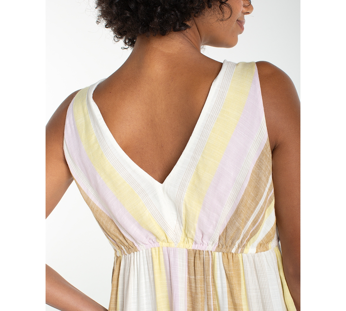 Liverpool Los Angeles Women's V-Neck Asymmetrical Hem Dress