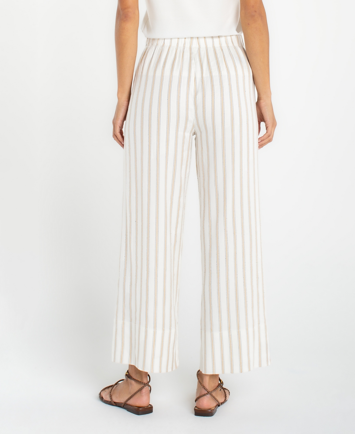 Liverpool Los Angeles Pull-On Wide-Leg Cropped Pants