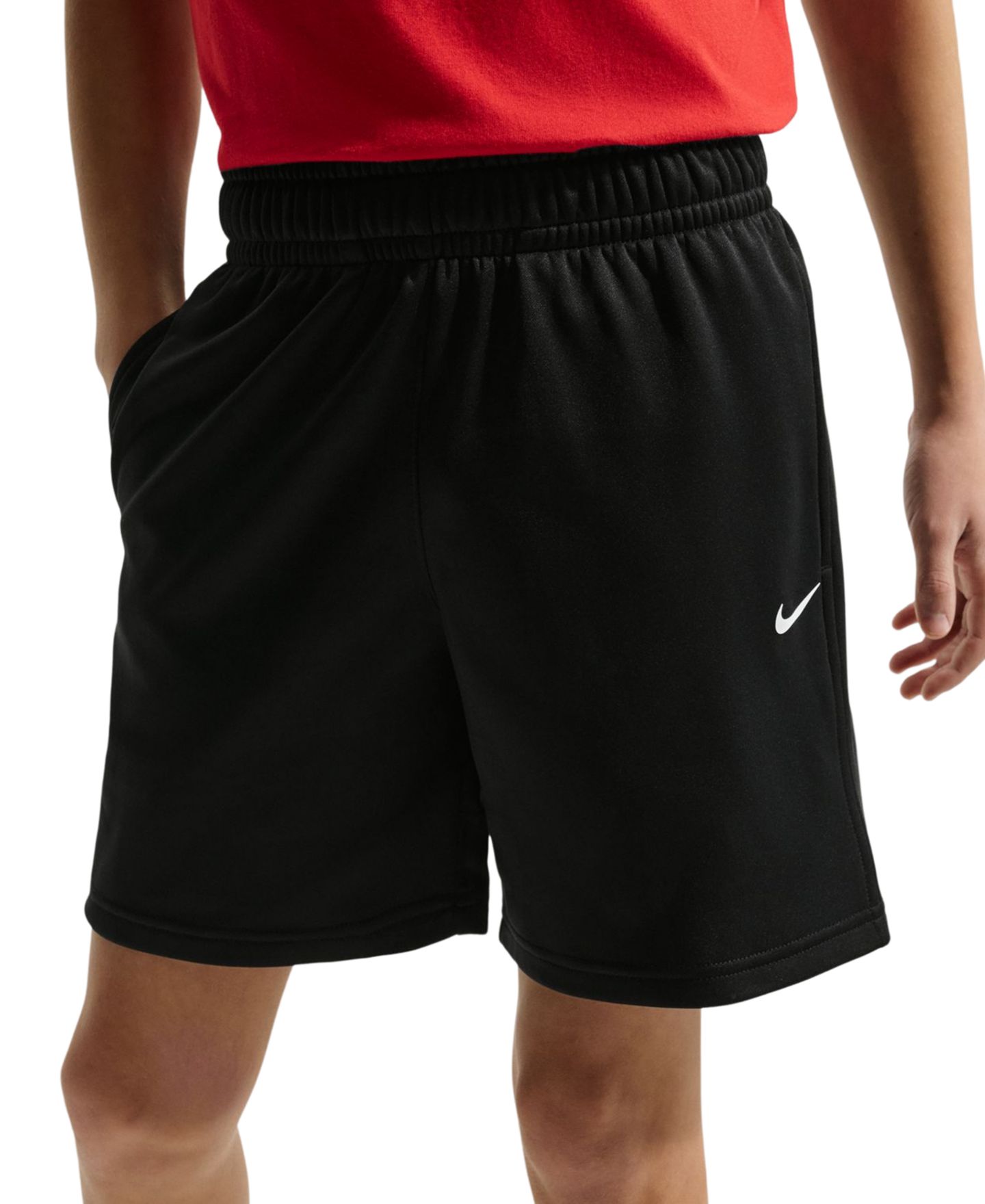 Детский комплект Nike Sportswear: свитшот и шорты, 8-20 лет, 2 предмета, цвет: Чёрный / Белый — фото 4