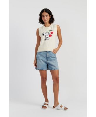 Women's Cotton Snoopy Cherry Tank