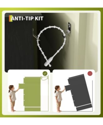 Modern 5-Drawer Tall Dresser for Bedroom, Wooden Chest with Silent Slides & Water-Resistant Finish, Black