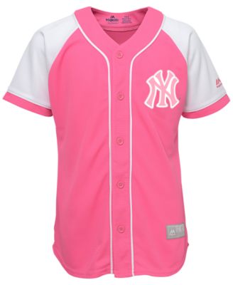 pink yankees jersey womens