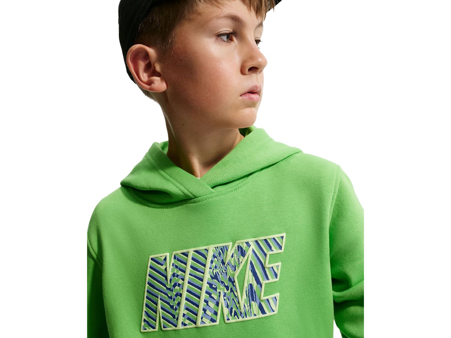 Худи Nike Sportswear Club Fleece Hooded Sweatshirt для мальчиков, цвет: Зелёный — фото 2