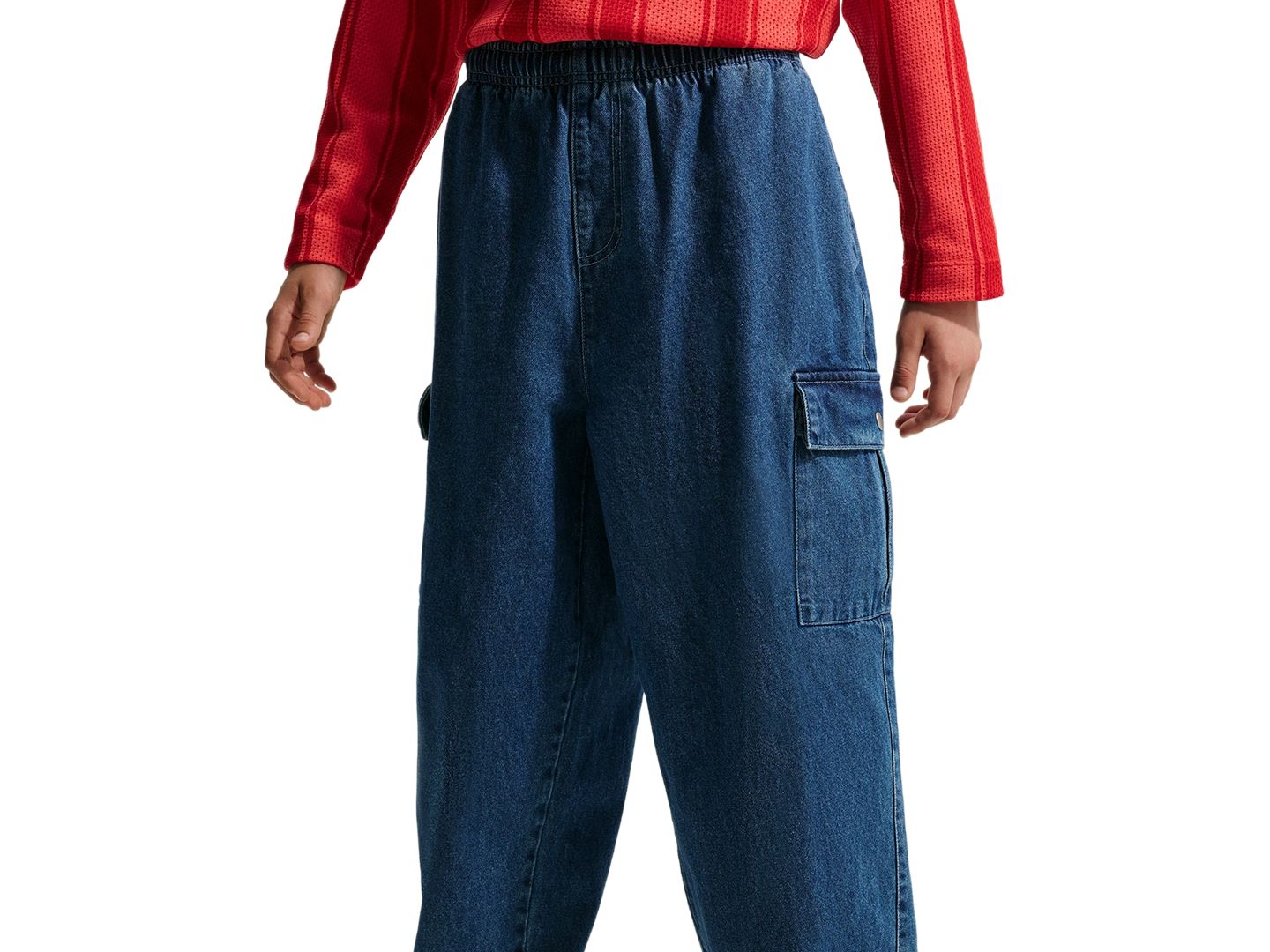 Брюки Nike Sportswear Collection Cargo Pants для мальчиков, цвет: Тёмно-синий — фото 2