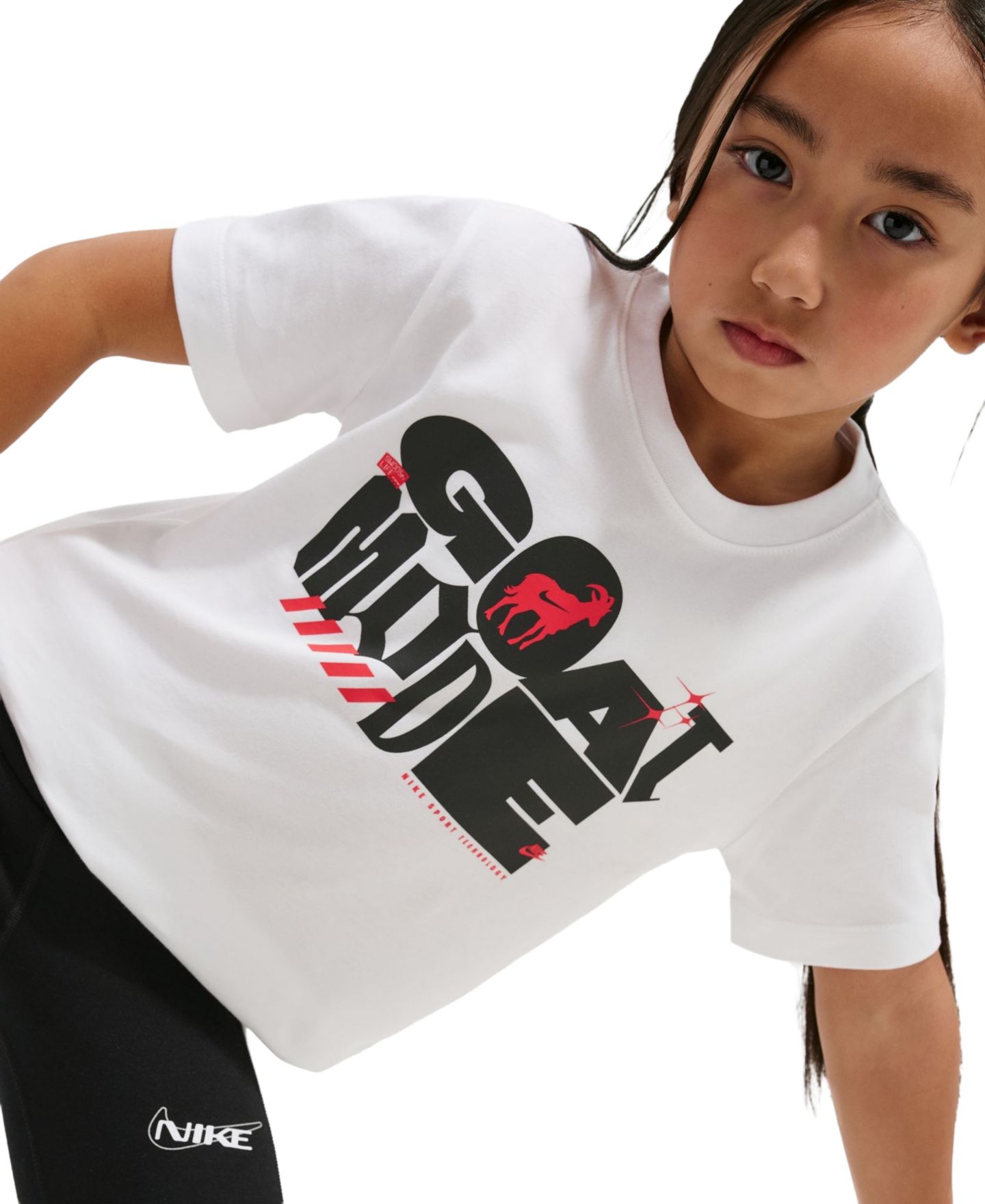 Детская футболка Nike Graphic Print, цвет: Белый — фото 3