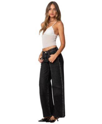 Women's Malika Lacey Sheer Mesh Tank Top