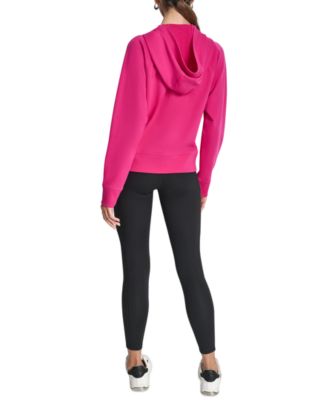 Women's Stacked Satin Logo Full-Zip Hoodie